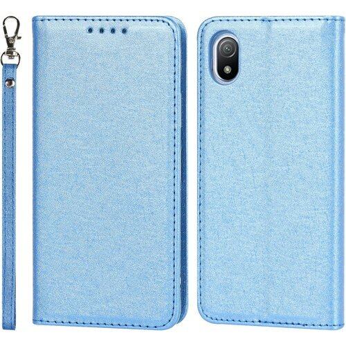 Pelanty Xperia Ace III ケース Sony Xperia Ace III SO-53C SOG08 au ケース手帳型 XperiaAceiii so53c 財布型カバー case PUレザー 薄型 スマホケース ストラップ付き ベルトなし カード収納 マグネット式 スタンド機能 ソニー エクスペリアAce 第3世代 携帯カバー 滑り止め 全面保護 耐衝撃 軽量 ブルー 1974