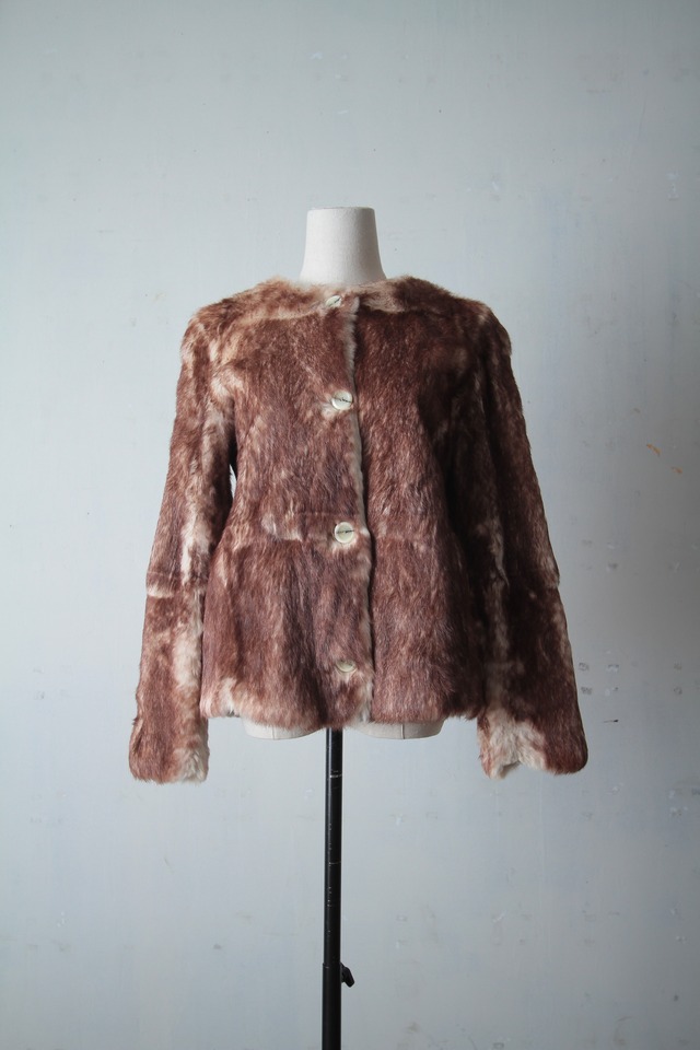 A.P.C rabbit fur jacket