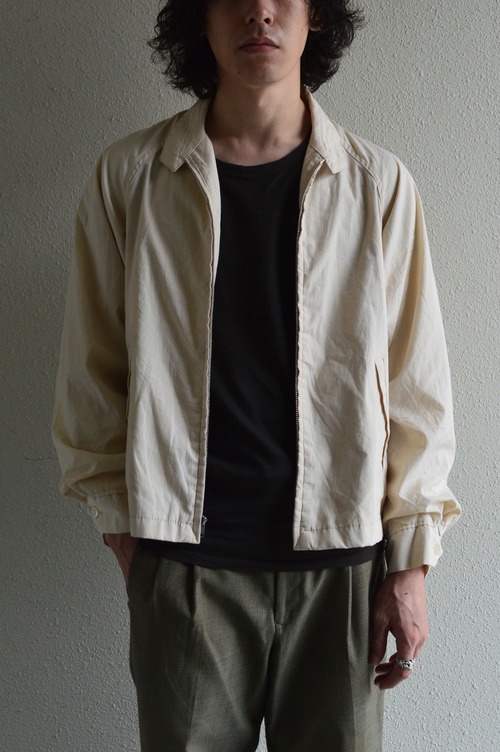 1950's-1960's Vintage Harrington Jacket 50sTALON Raglan Sleeve 50s 60s ビンテージ ハリントンジャケット スイングトップ 生成り