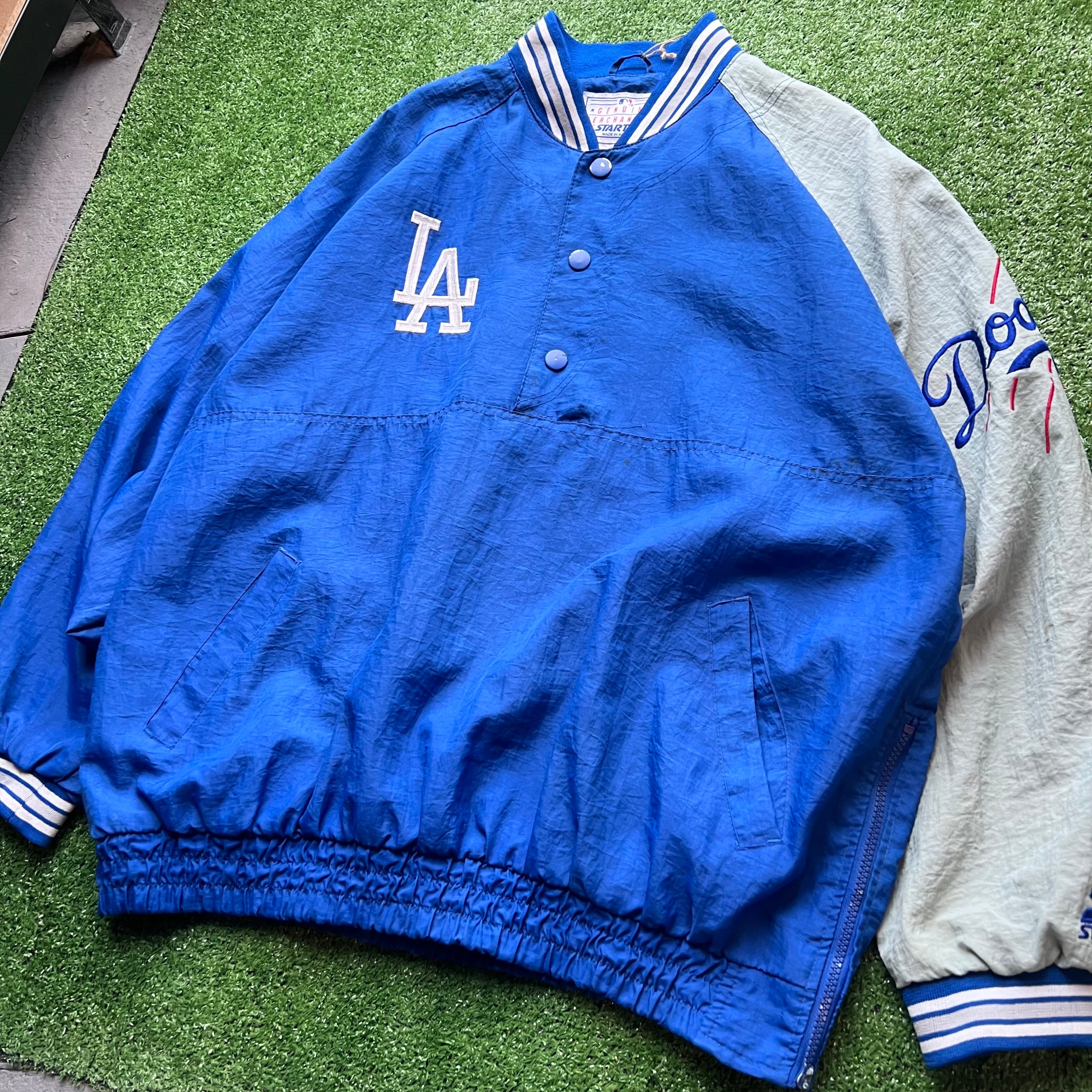MLB 90s ロサンゼルス・ドジャース ナイロン プルオーバー ジャケット