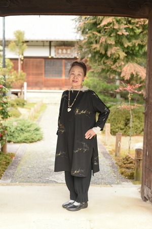 黒羽織のチュニック（M〜L L）