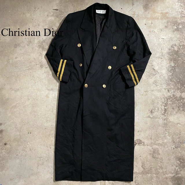 〖Christian Dior〗made in USA police trench coat/クリスチャン ディオール アメリカ製 ポリス トレンチコート/lsize/#0712/osaka
