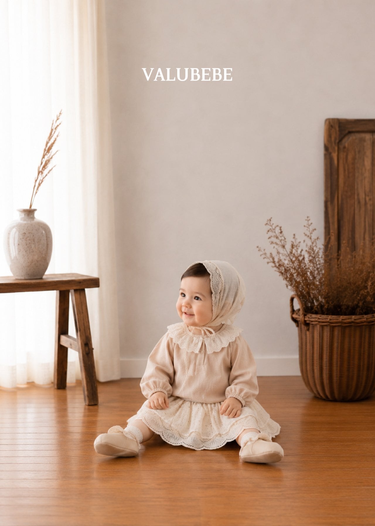 送料無料【予約】/ フラワー配色スカート/ valubebe