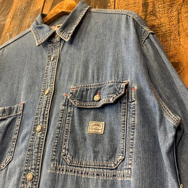 90s DKNY JEANS Denim Work Shirt | SPROUT ONLINE
