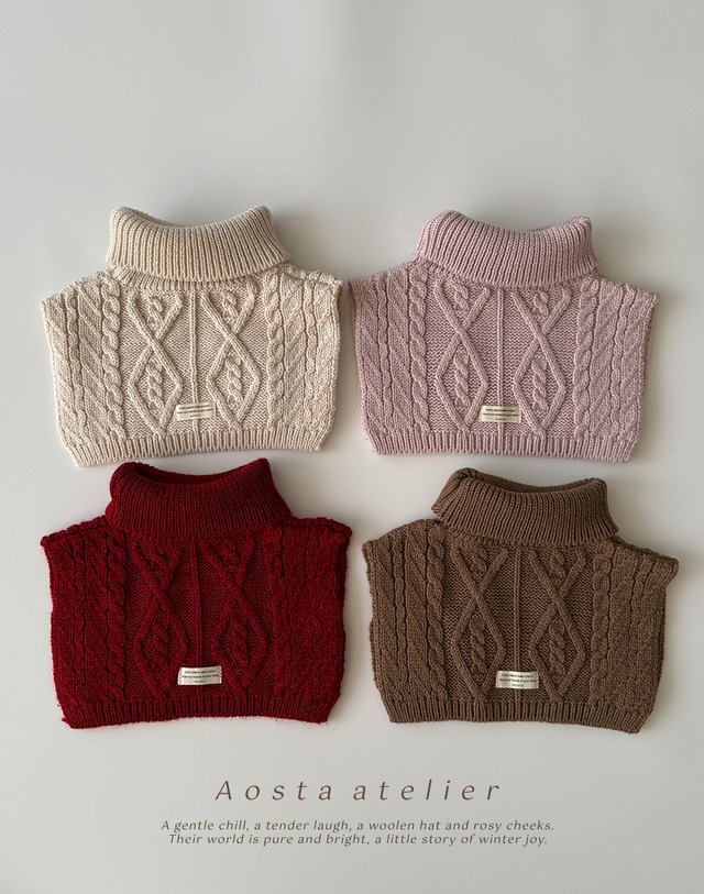 knit nene warmer【AOSTA】※12月下旬~1月上旬発送予定