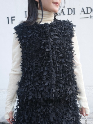 【予約】sugar gilet / black (11月上旬発送予定)