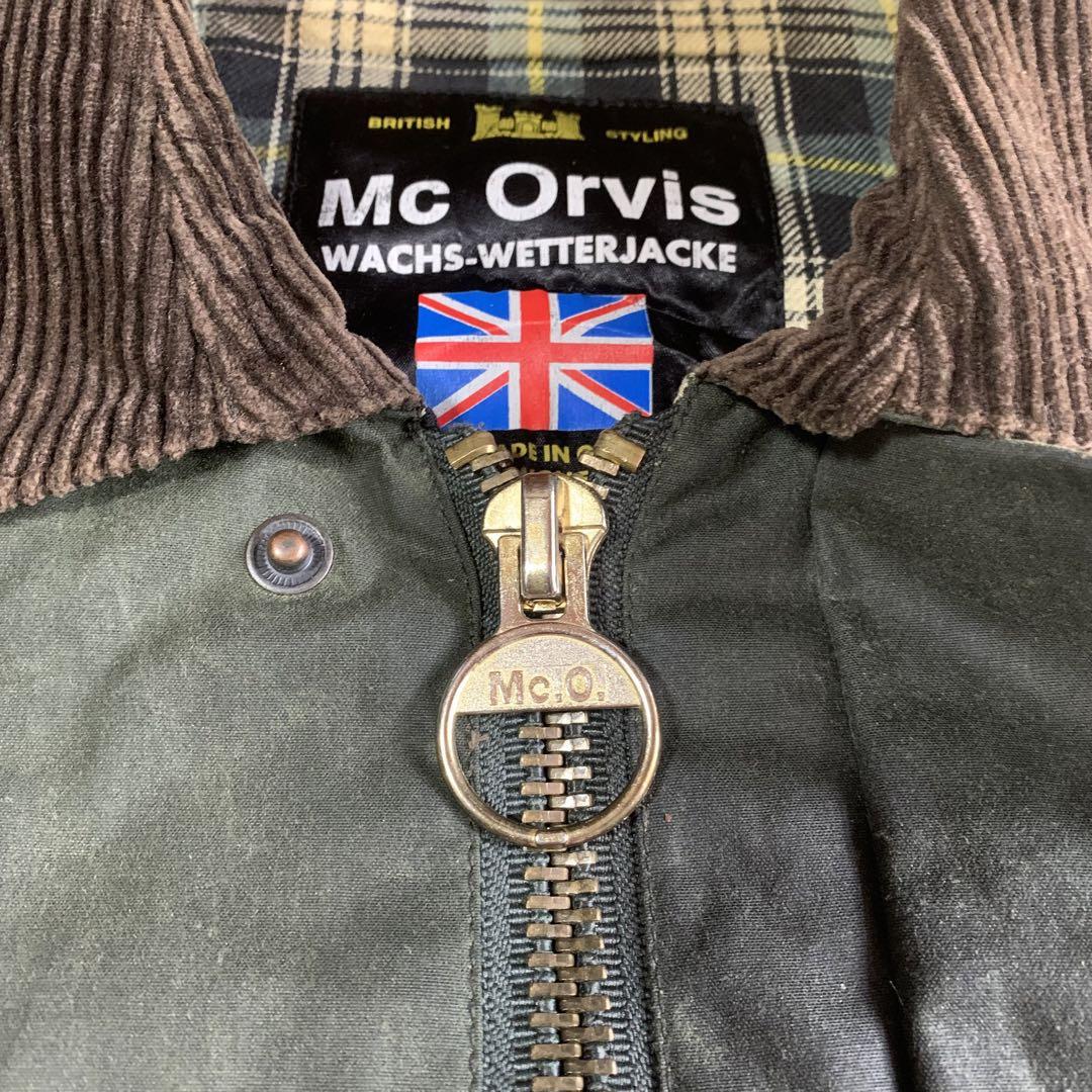 UK製Mc Orvis オービス オイルドジャケット ビデイル カーキグリーン