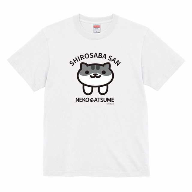 【受注生産品】ねこあつめ　さばとらさん　推しねこTシャツ　大きいサイズ　背中プリント+胸元ロゴ（ブラック）