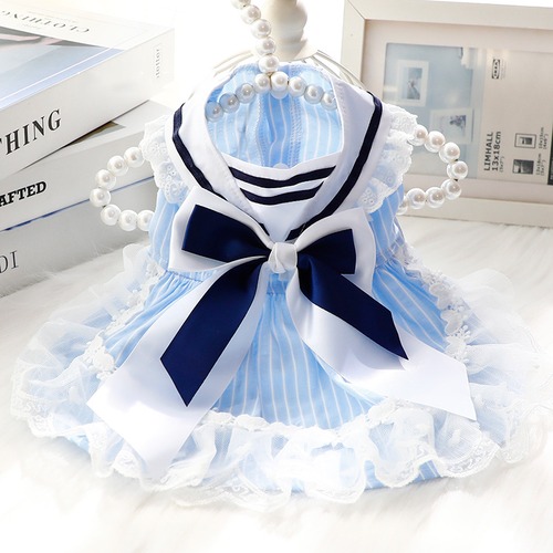 【即納品】ストライプセーラーワンピース