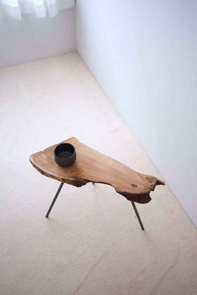 一枚板 Side table  "桐" #003