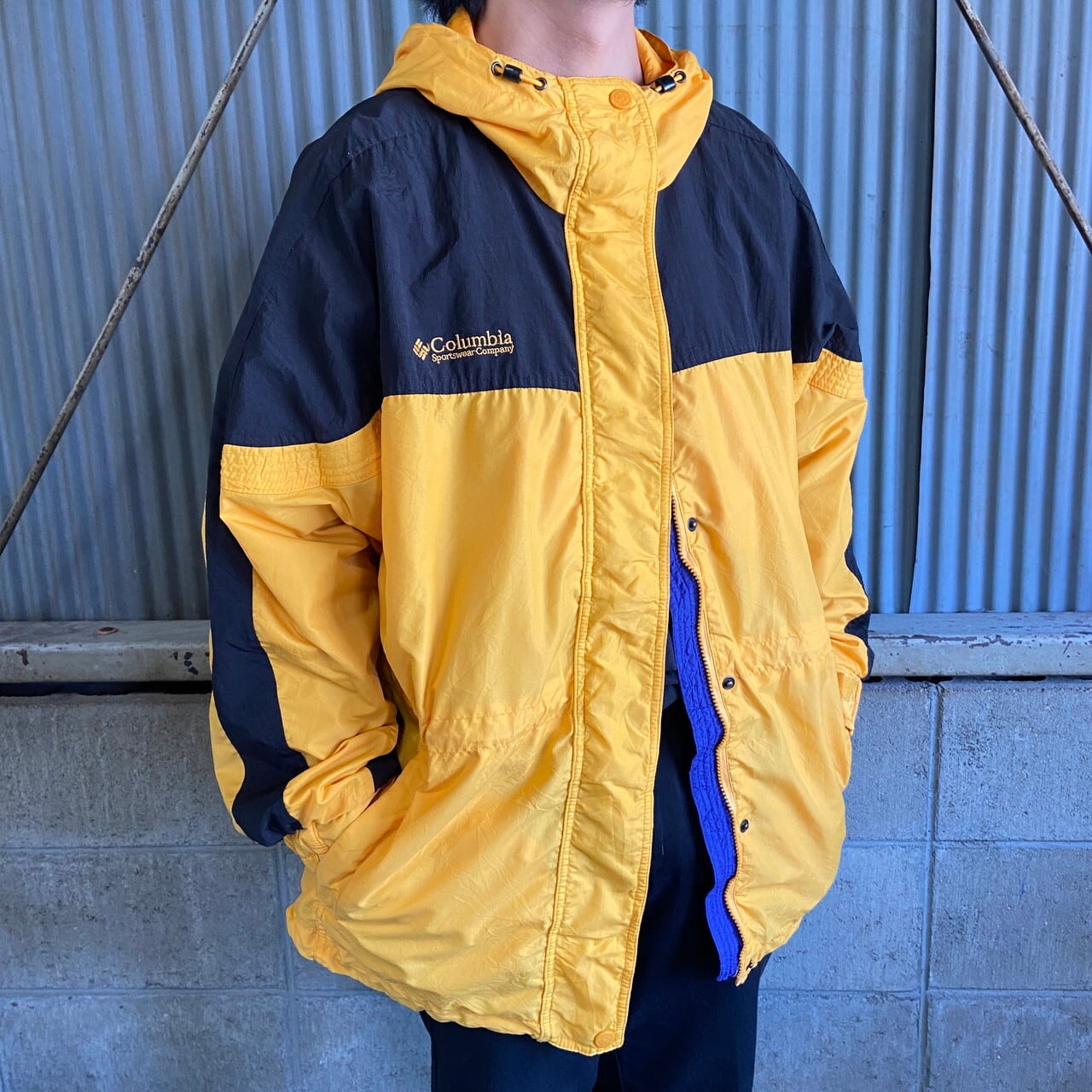 90年代 Columbia コロンビア ハイネック マウンテンパーカー 