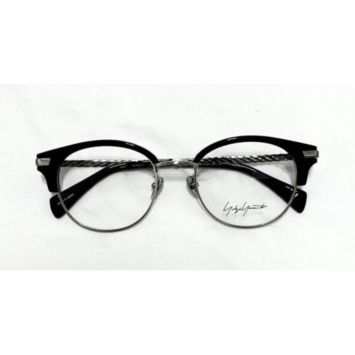 yohji yamamoto (ヨウジヤマモト) 19-0022-2 ブロー メガネ BLACK 