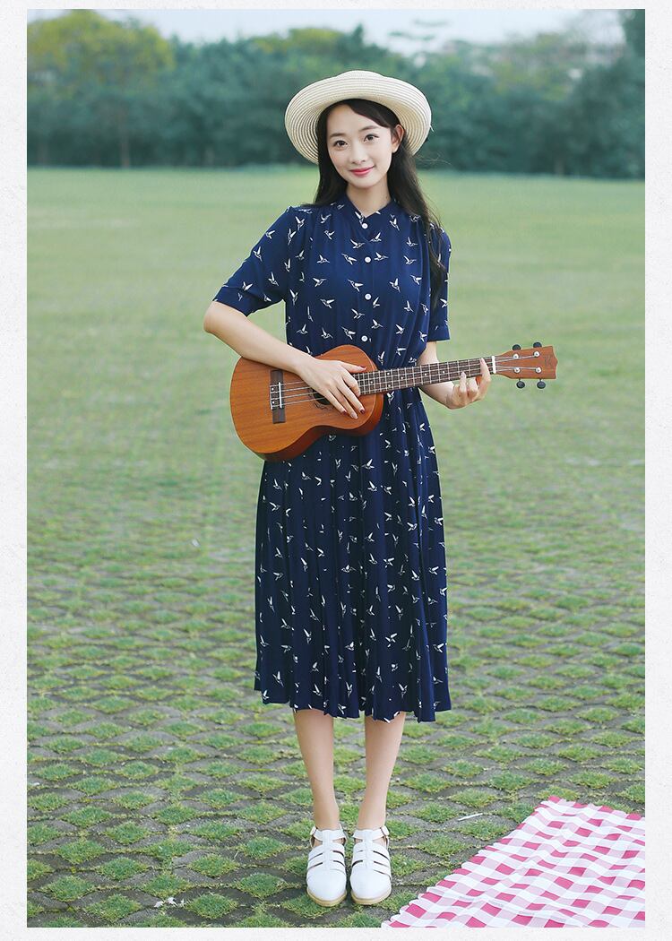 春夏セール レトロ バード プリント プリーツ ワンピース デート 代30代 レディース 柄ワンピース アニマル ワンピース 柄 プリント プリントワンピース レトロワンピース レトロ ワンピ おしゃれ 大人 可愛い 半袖 きれいめ 女子会 ホワイト ネイビー 森ガール 春夏セール レトロ バード プリント プリーツ ワンピース デート 代30代 レディース 柄ワンピース アニマル ワンピース 柄 プリント プリントワンピース レトロワンピース レトロ ワンピ おしゃれ 大人 可愛い 半袖 きれいめ 女子会 ホワイト ネイビー 森ガール