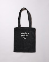 WV Original / nobody’s perfetc Tote Bag - Black Corduroy
