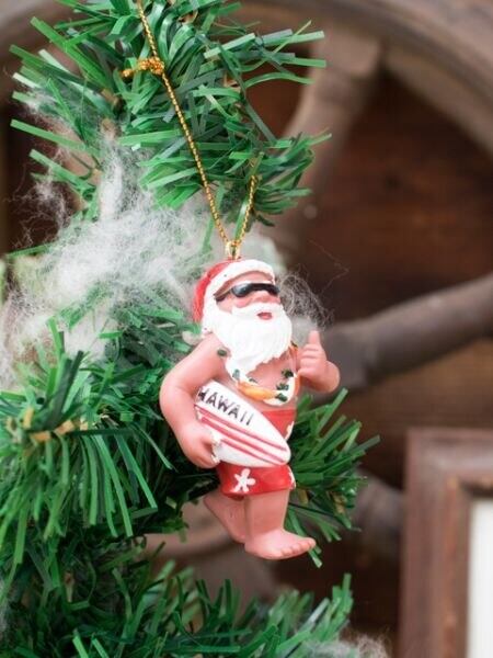 クリスマスオーナメント Hawaii サンタ ウクレレ ハワイ サーフィン