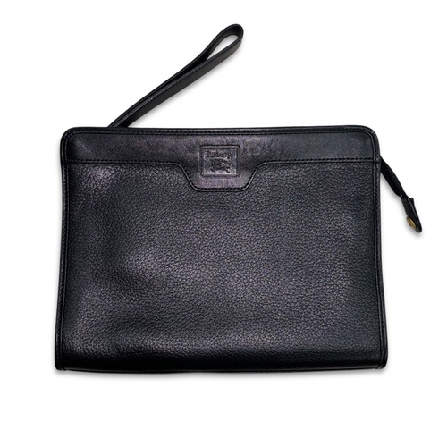 90s burberrys  clutch bag 黒　クラッチバッグ　バーバリー