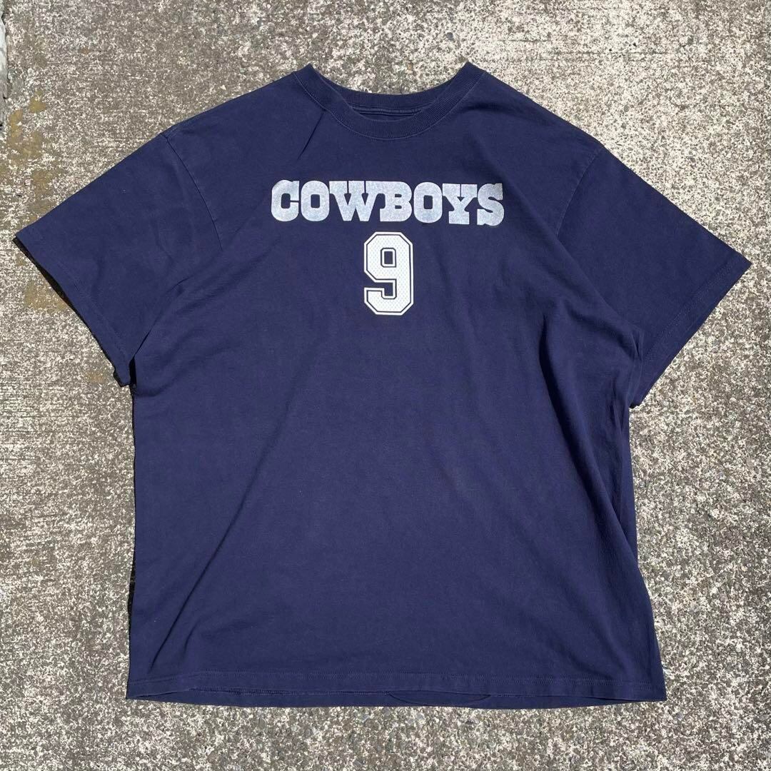 【XLサイズ】Reebok × ダラス カウボーイズ ROMO 9 プレイヤーズ 古着 Tシャツ
