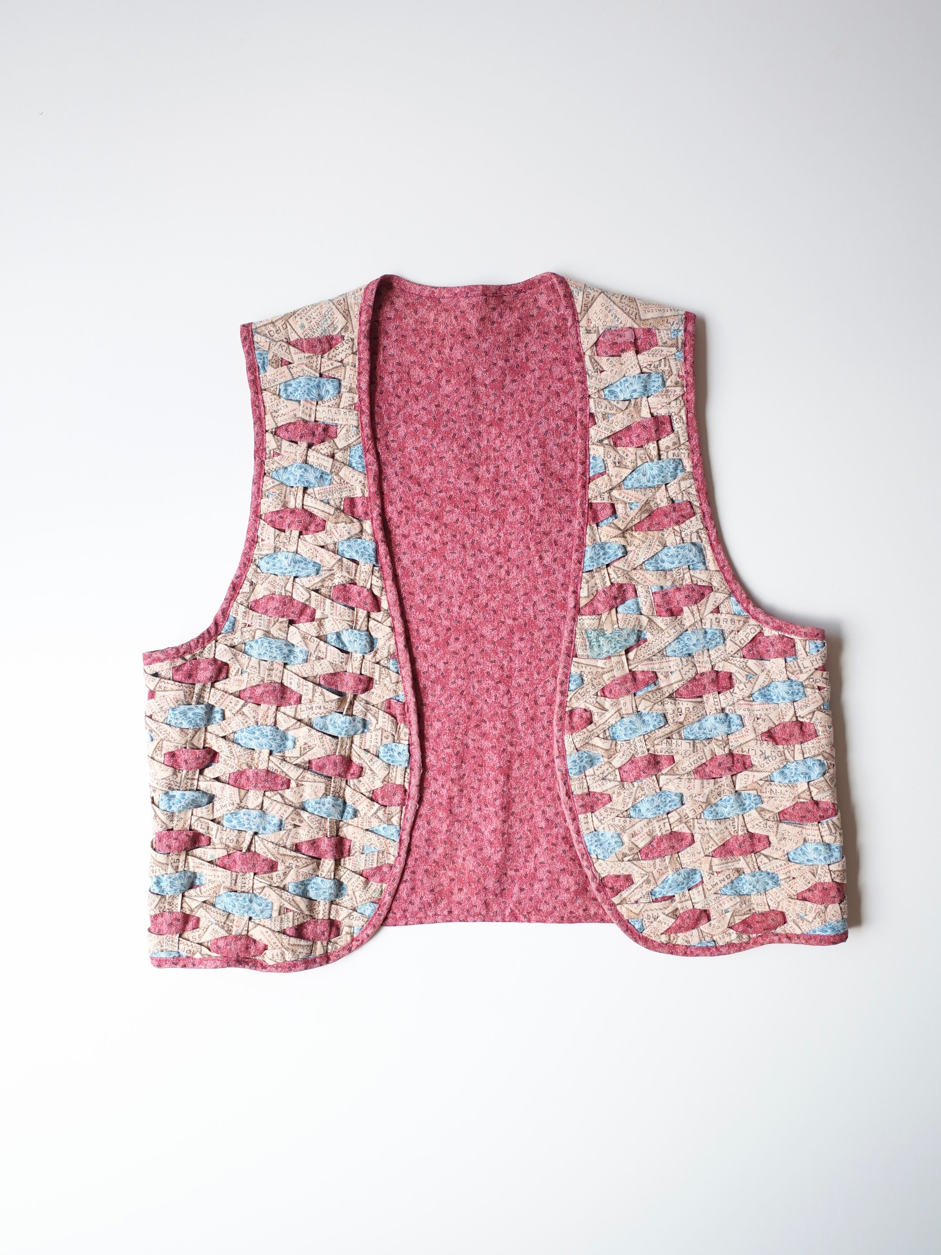 Hand made quilting vest