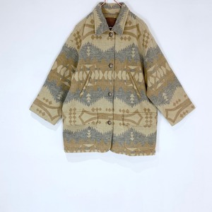 ◼︎00s LAUREN RALPH LAUREN native pattern coat from U.S.A.◼︎