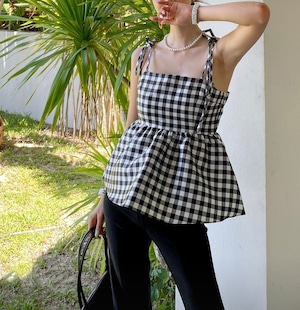 2size / ギンガムチェックキャミチュニック