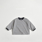 韓国子供服 / VIVID-I / 26Autumn / マルチストライプ Tシャツ / キッズ服 / ジュニア服 / 秋服 *XS~JM*