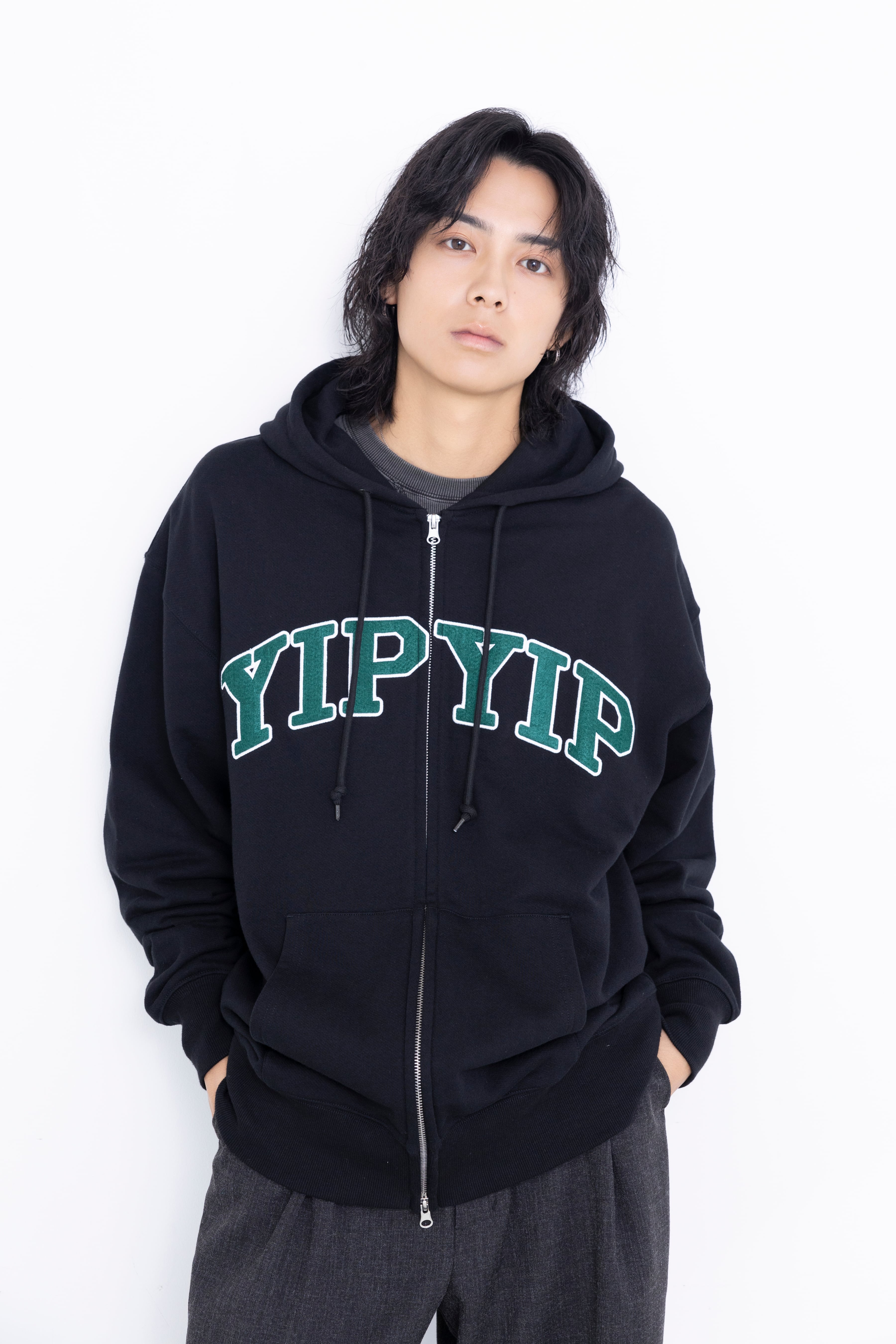 YIPYIP arch logo zip hoodie | yipyip