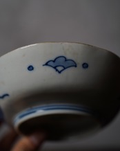 楕円皿　九谷　二見ヶ浦夫婦岩図　B　/　明治〜大正期