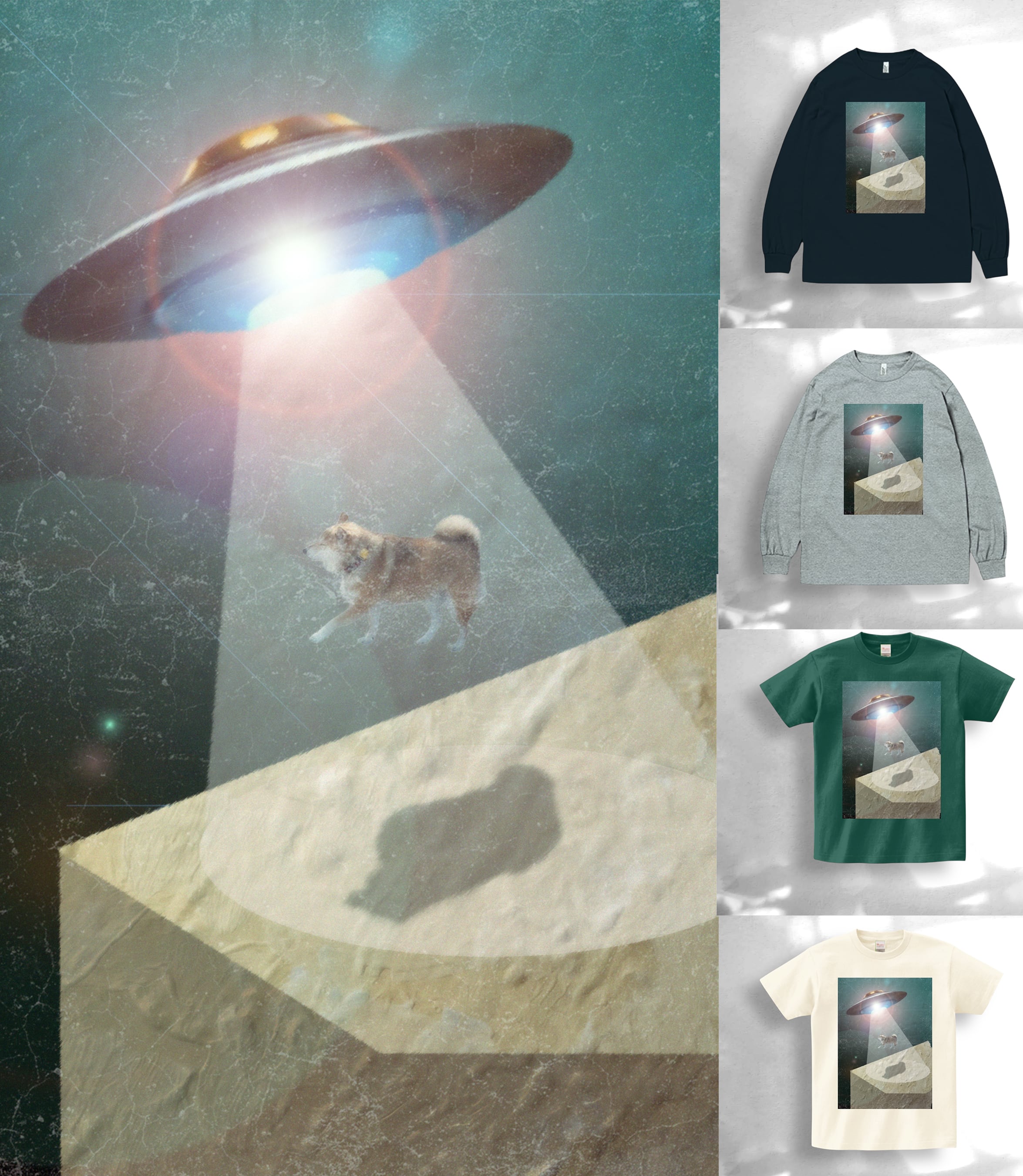 【Tシャツ&スエット】AbductionSHIBA DOG