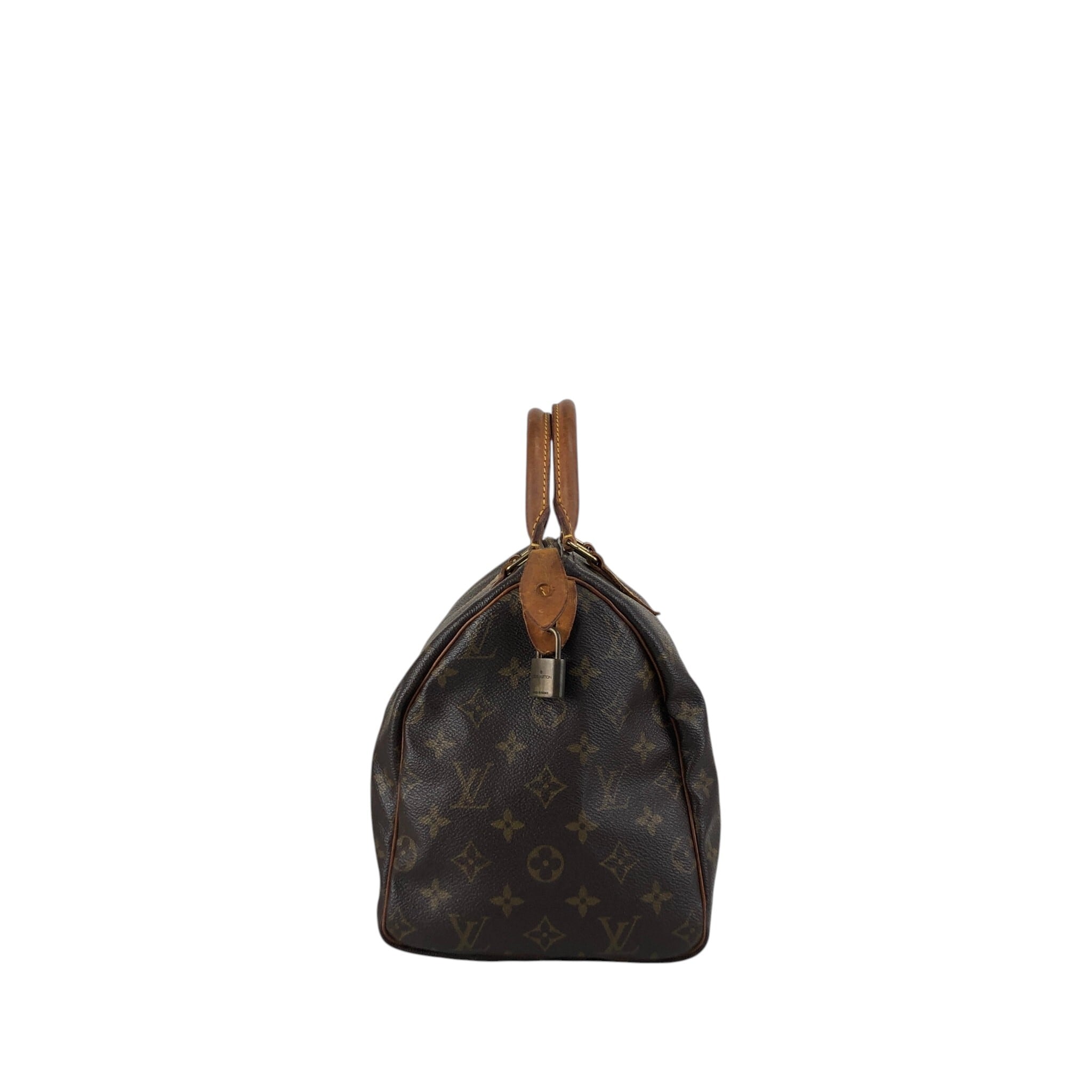 LOUIS VUITTON ルイヴィトン モノグラム ハンドバッグ ブラウン PVC