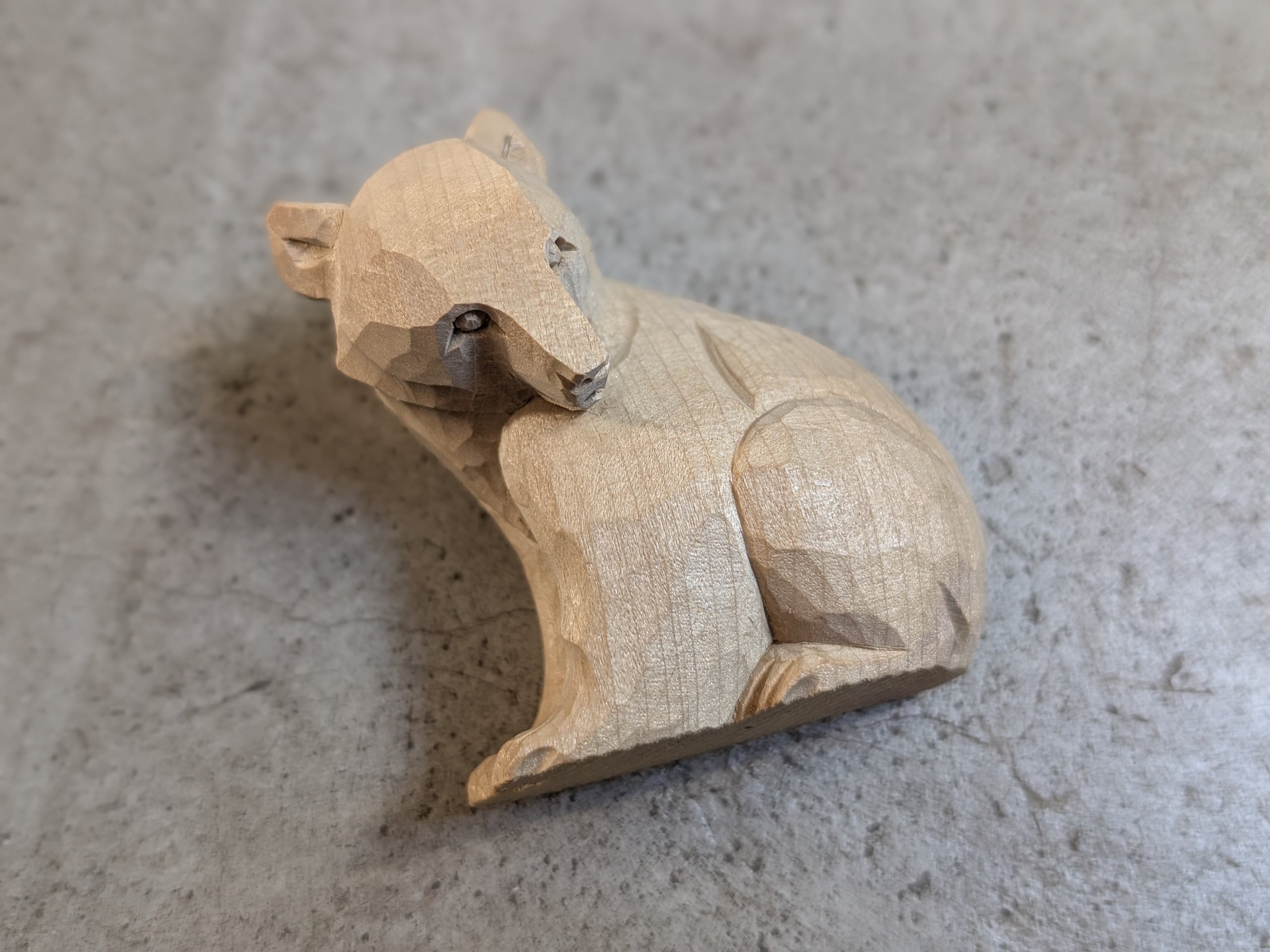 賀上隼敬 うつむき熊 #1 | 木彫りの熊 | inoya | Basic Life Store