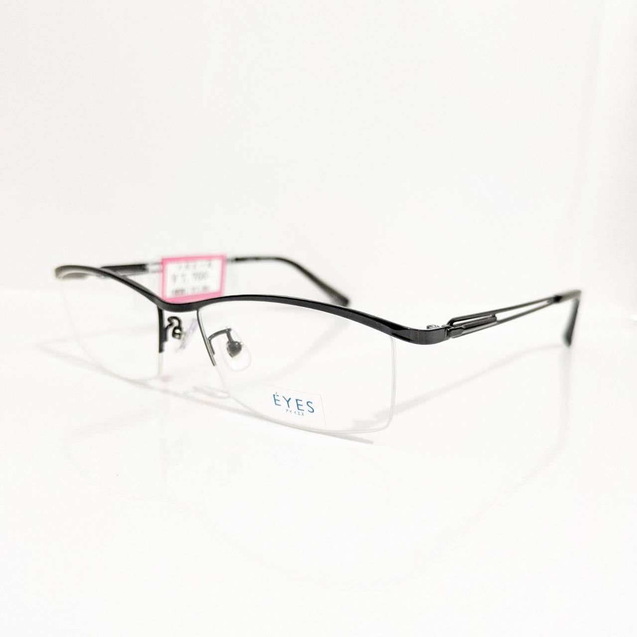 【EYES】スクエアナイロールフレーム ブラック