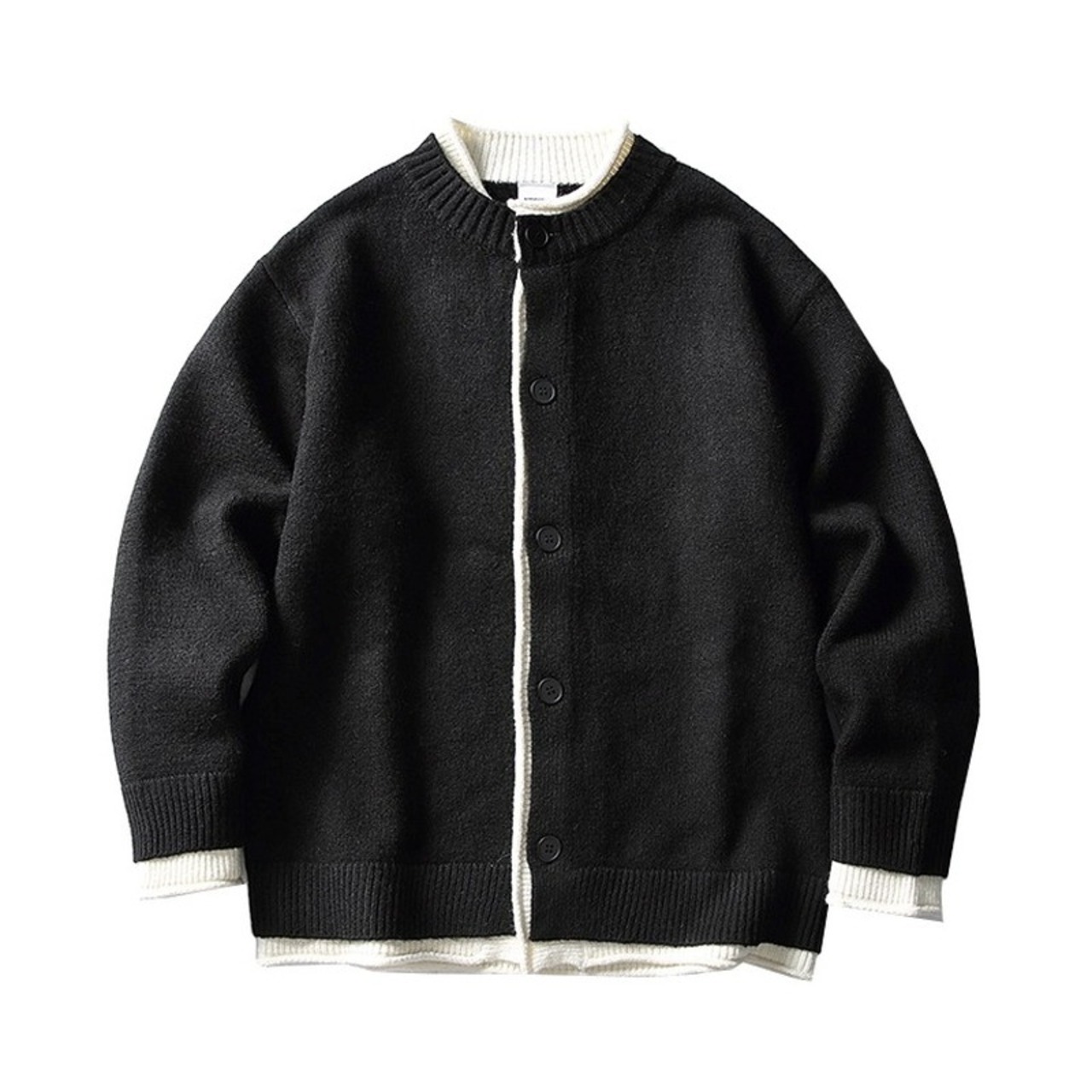 Long Sleeve Crew Neck Short Knit Cardigan ◇3color H0951