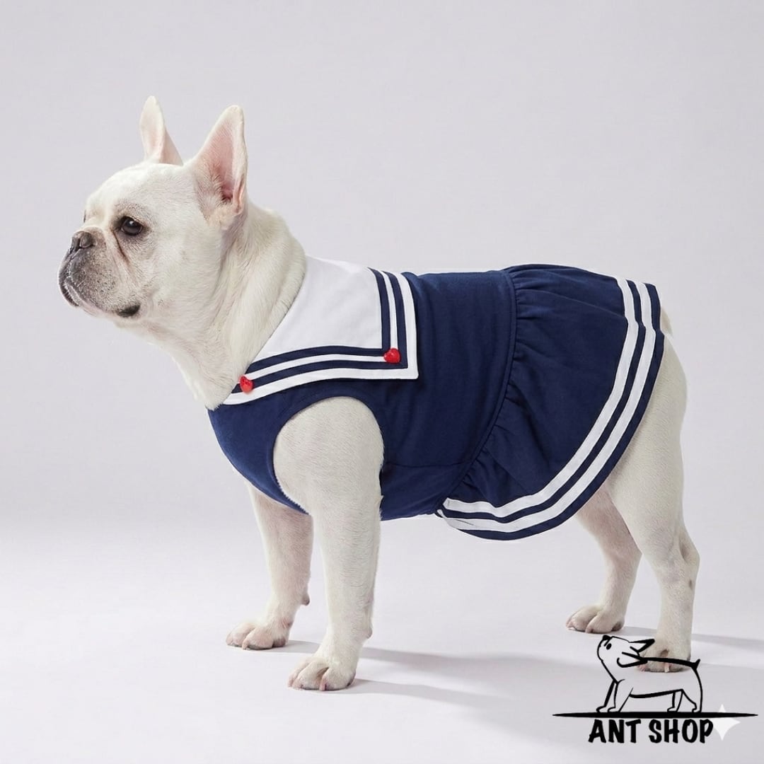 人気再入荷 犬服 フレンチブルドッグ セーラー服 ワンピース 可愛い 春
