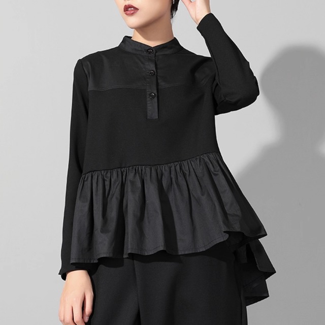 A-line loose slimming babydoll top (ME116)