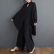 襟元カットデザイン ワイド セットアップ 00418