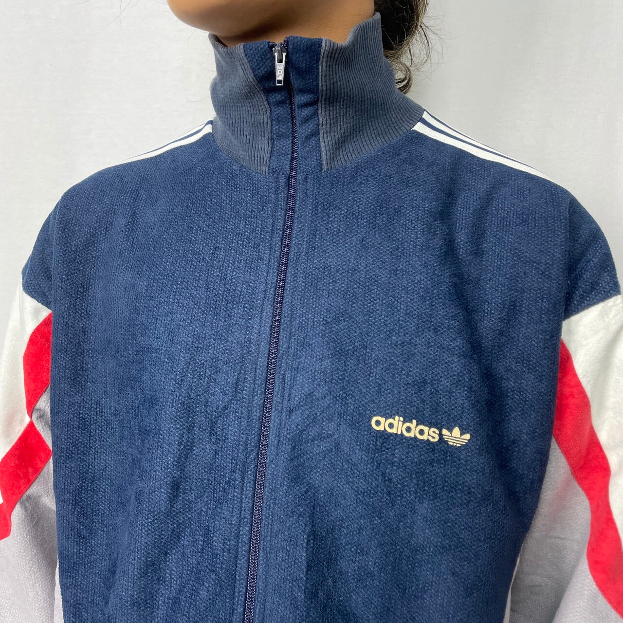 70〜80年代 フランス製 VENTEX社製 adidas アディダス ベロアジャージ 