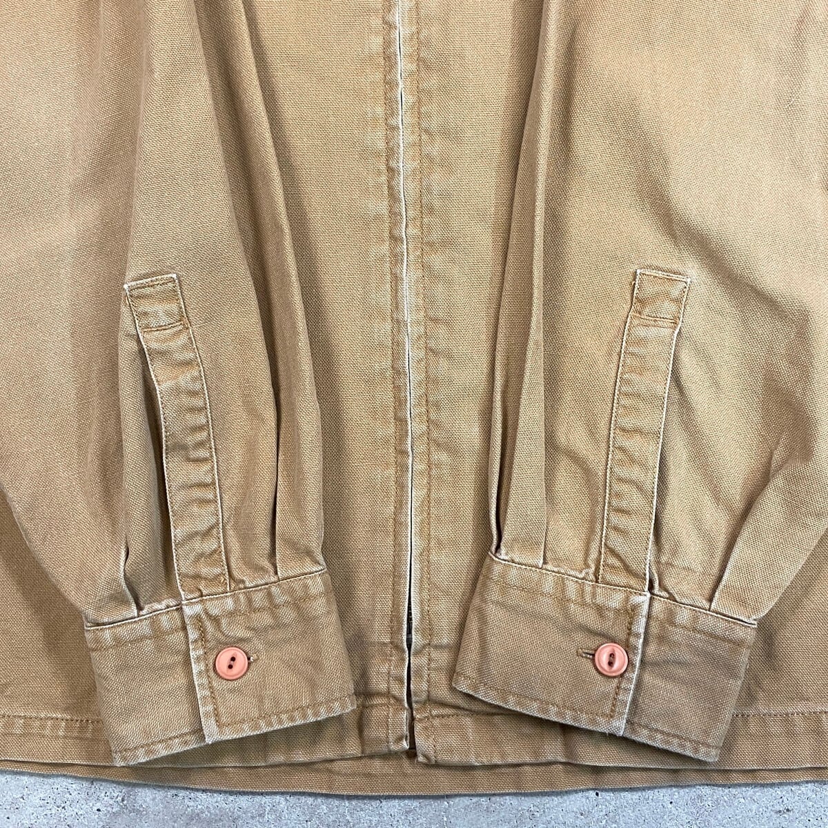 CATERPILLAR ダック地 フルジップ ワークジャケット メンズXL相当 古着