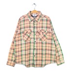 70s ミスターレッグス USA製 ヴィンテージネルシャツ ヘビーフランネル MR. LEGGS 大きいサイズ メンズXL 古着 @CA1477