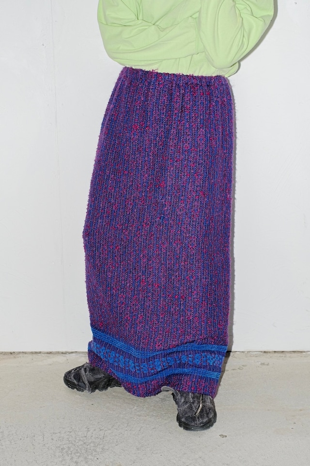 1980s knit long skirt