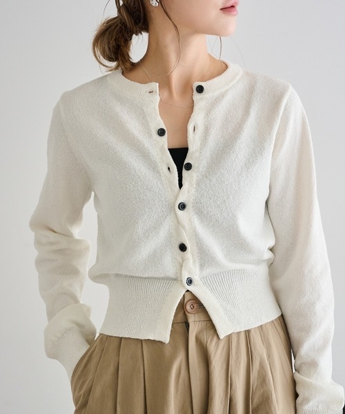 クロスボタンカーデ クロスボタンカーデ