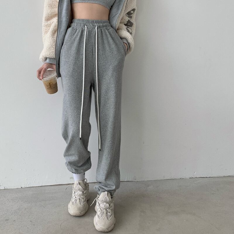 ハイウェストウェストオータムウィンタールーズグレー コットン 秋物 冬物 ブラックストロベリース81422991194