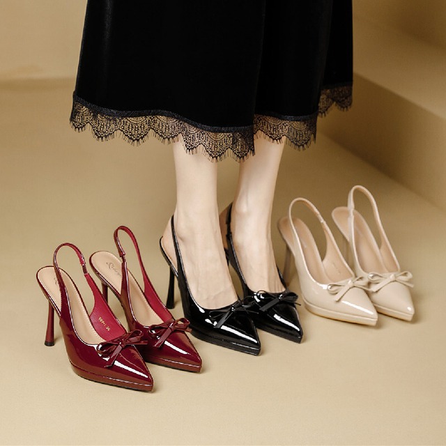 3colors シューズ パンプス パテント プラットフォーム ブラック ベージュ ワインレッド 10CM