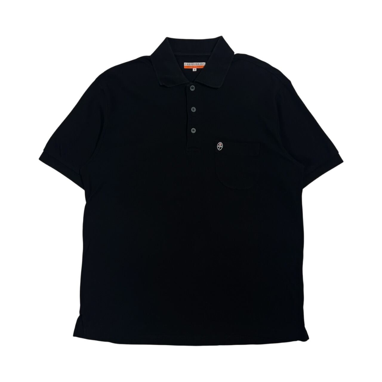 フレンチ　ラコステ　ブラック　サイズ4　L　フランス製　古着 90年代 フランス製 LACOSTE フレンチラコステ ポロシャツ メンズM相当