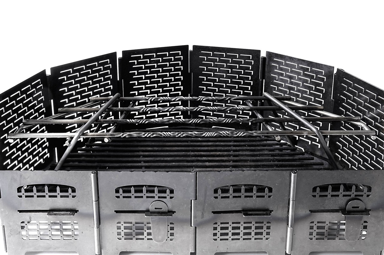 ロダン焚火台対応　ミカヅキロストル”GRACE” （ツイスト加工）　鉄無処理バージョン