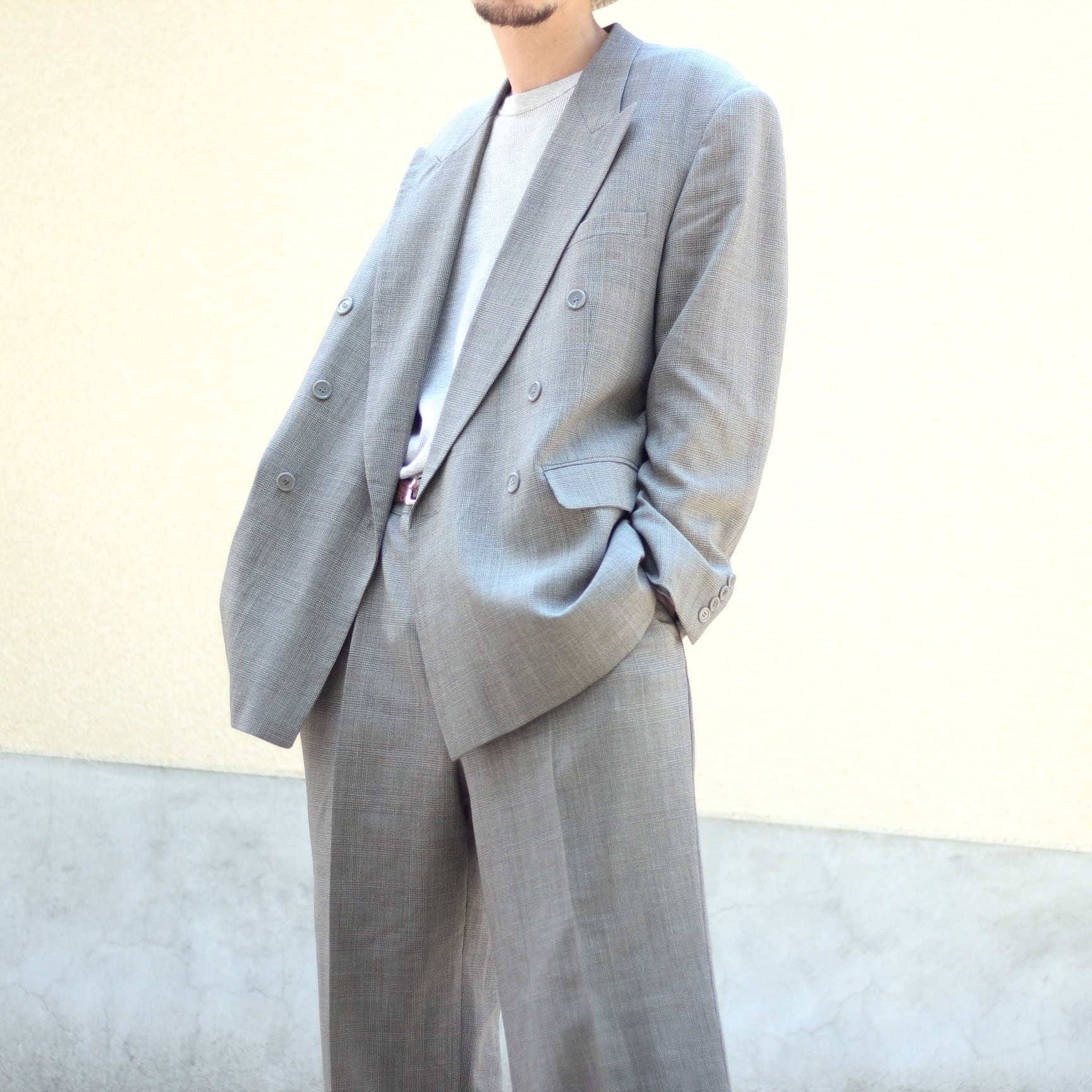 2ピース 1980's~ Christian Dior チェック オーバーサイズ ワイド