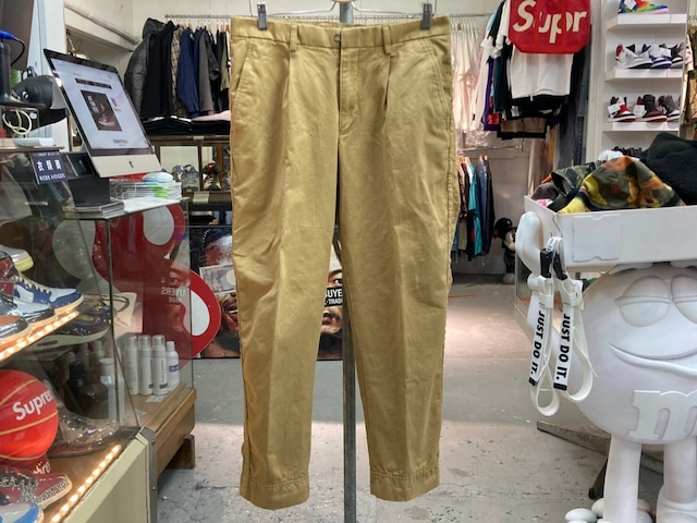 kolor / BEACON 20SS Garment Dyed Chino Cloth Puckering Tapered Pants 3 BEIGE 50JL1727