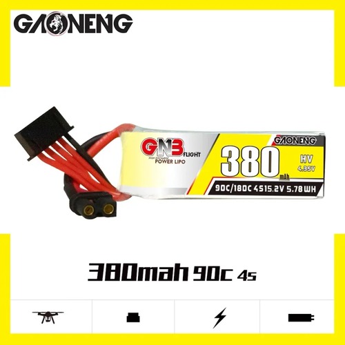 GNB 380mAh 4S 14.8V 90C XT30 battery