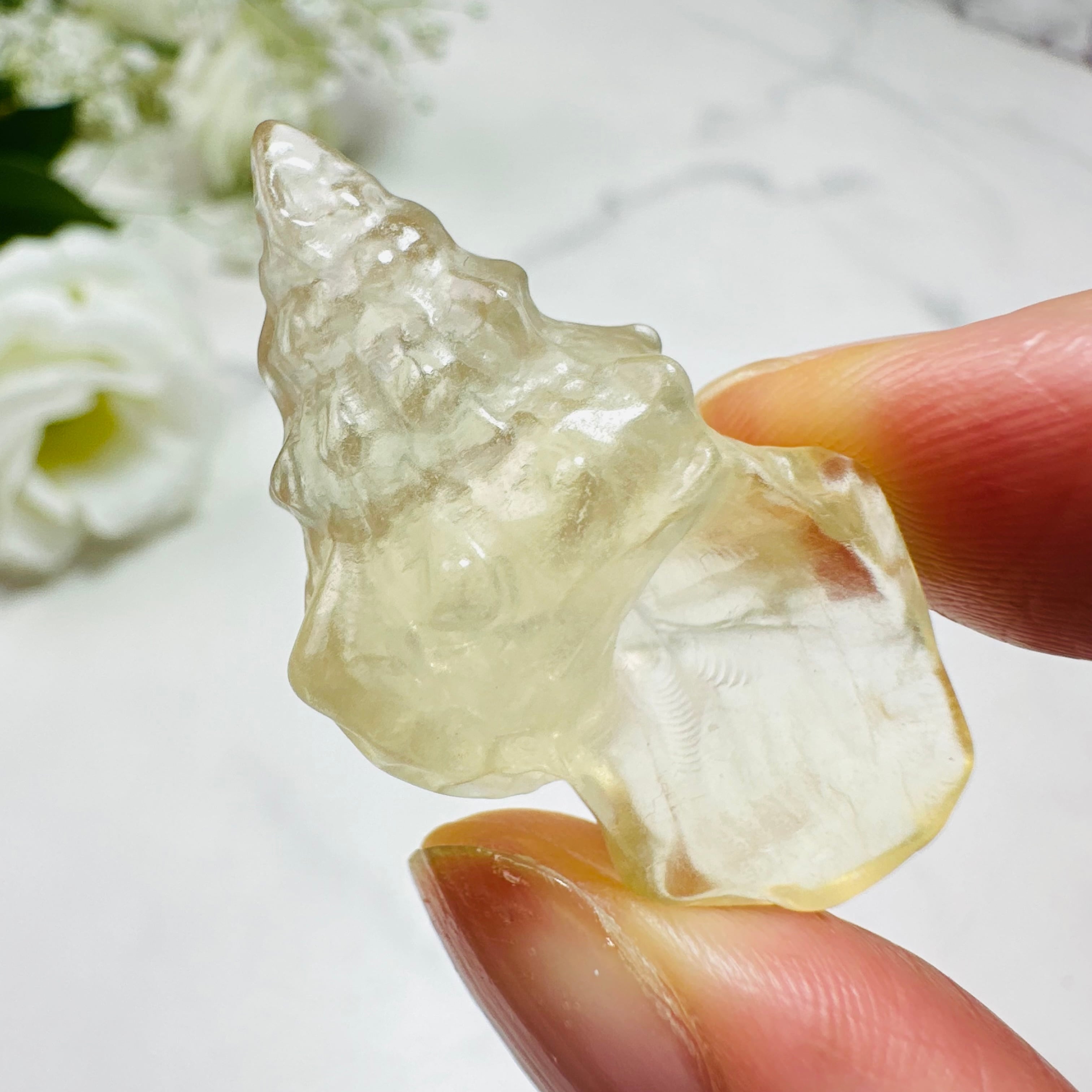 フローライト巻き貝貝細石入れやスフィア台座にNo.47 レインボー フローライト AAA 丸玉 マルチカラー 直径 約