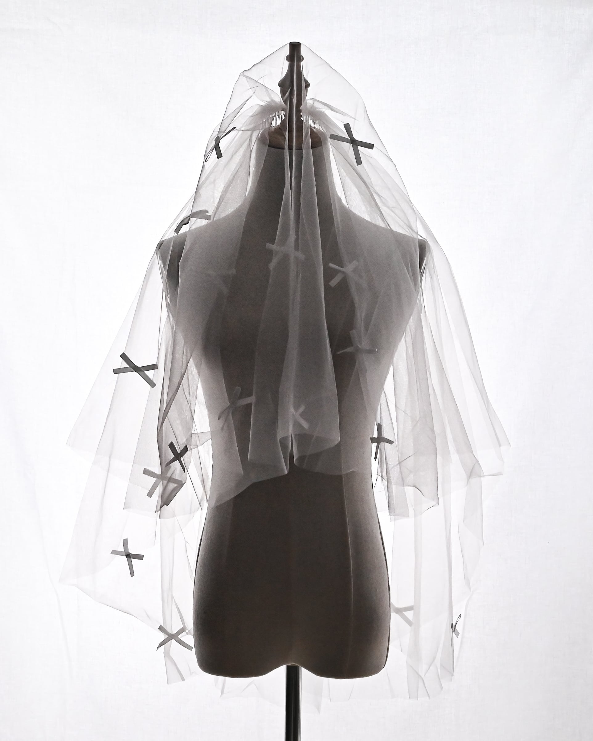 リボンミディアム丈ウェディングベール【VL2408-02】 | ブライダル