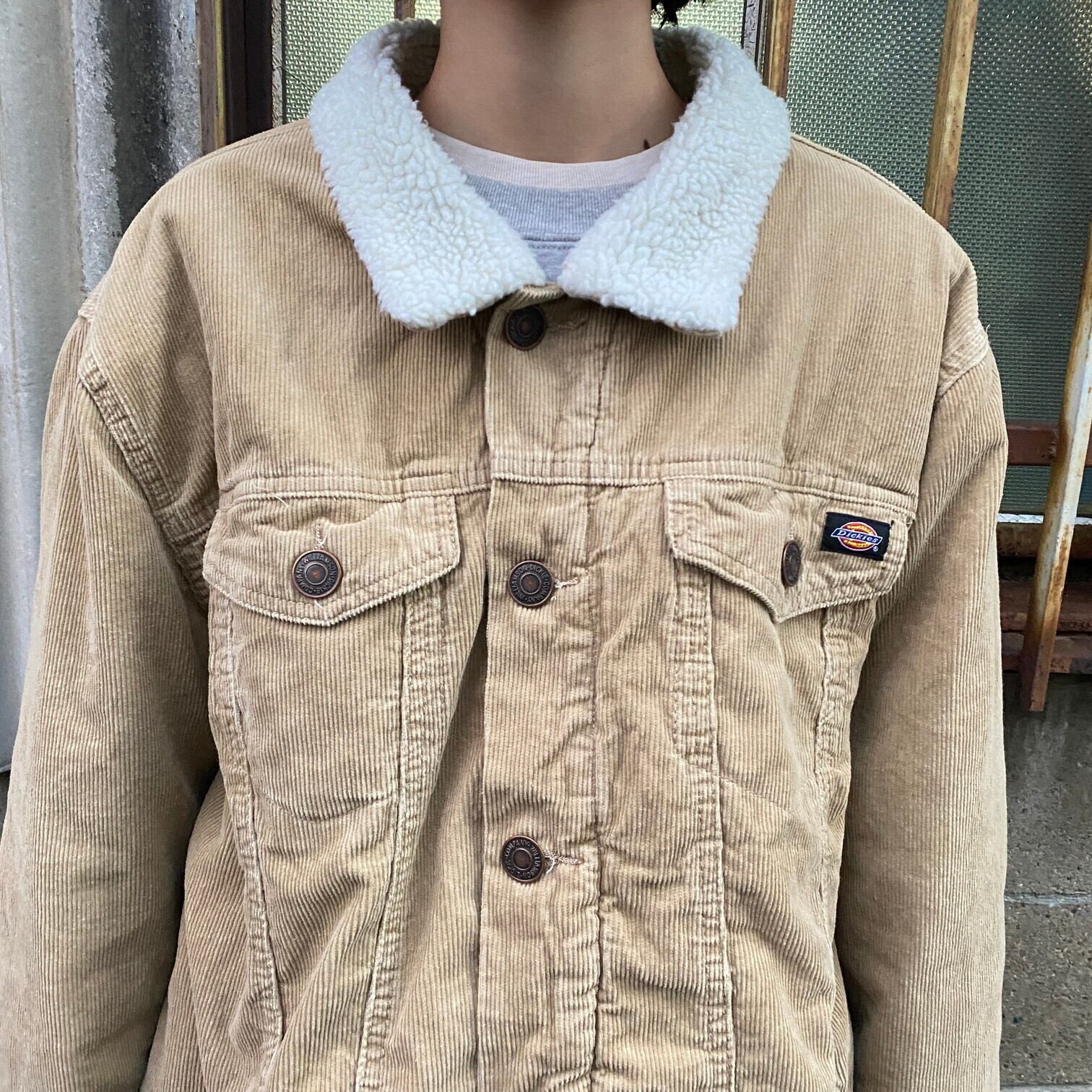 Dickies ディッキーズ ボア コーデュロイジャケット メンズL 古着 Dickies ディッキーズ ボア コーデュロイジャケット メンズL 古着